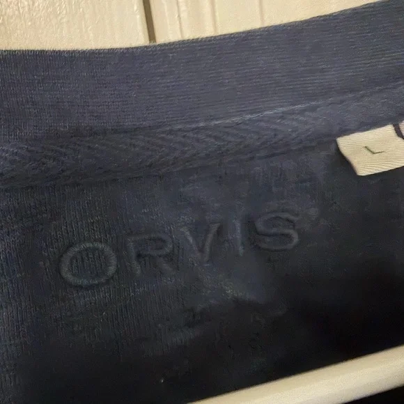 Orvis Navy Crewneck Pullover Sweatshirt - Picture 4 of 5